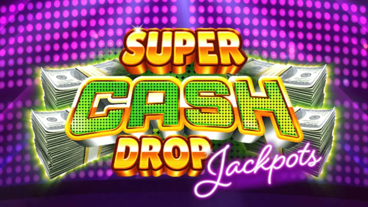 Tampilan visual neon heist dalam permainan slot Super Cash Drop Jackpots